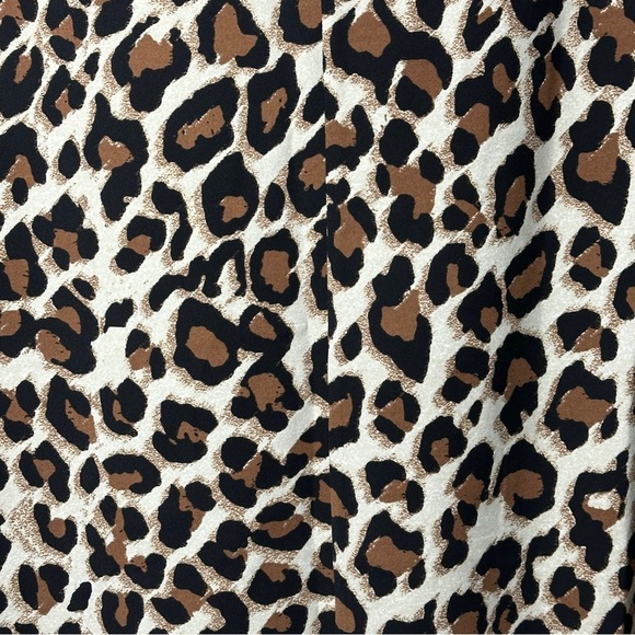 Chico’s Leopard Print Oversized Dolman Sleeve  Midi Dress Size 2 (12-14) - Picture 7 of 7